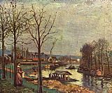 Camille Pissarro Lavoir de Pontoise 1872 painting